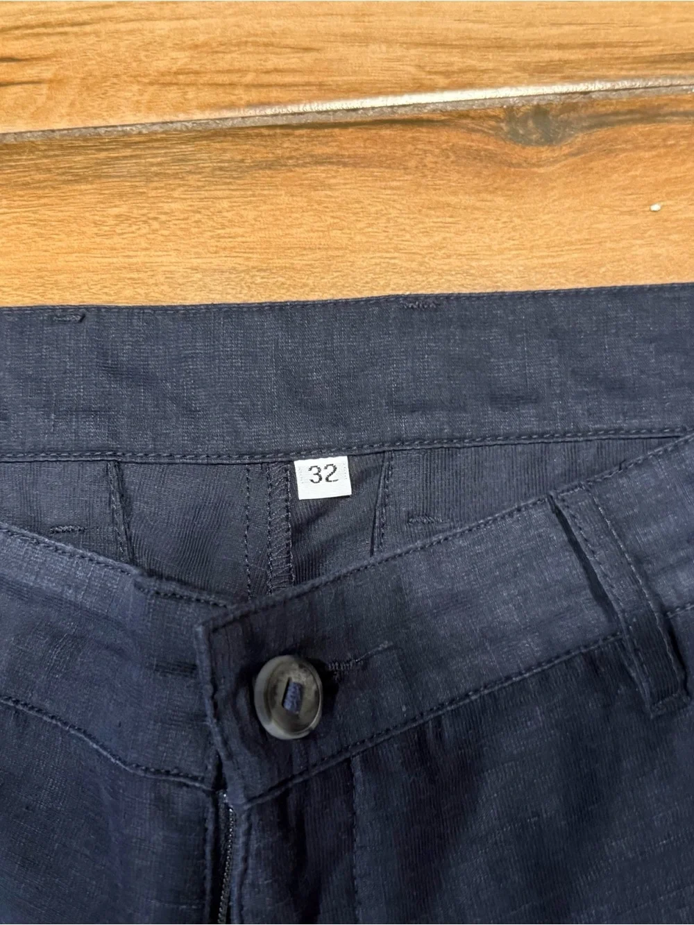 Outlier Injected Linen Navy Pants
